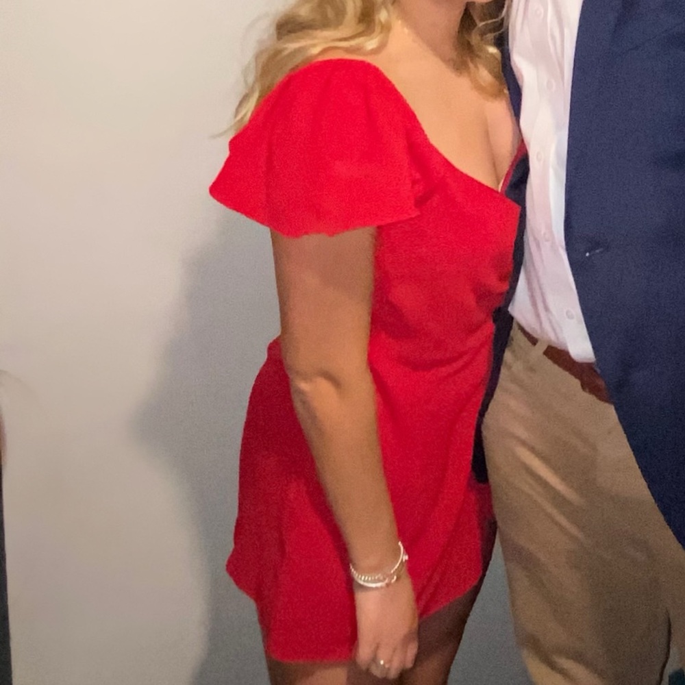 Red Cotton Candy LA Wrap Dress